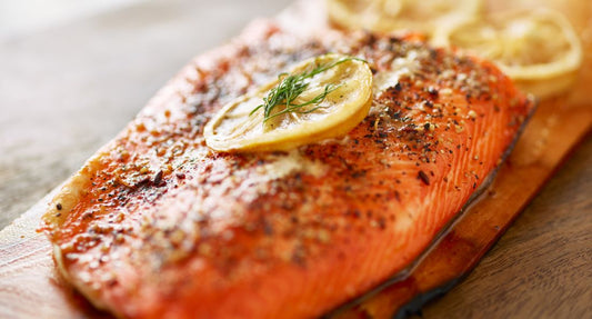 Baked Norwegian Salmon with Lemon Dill Sauce