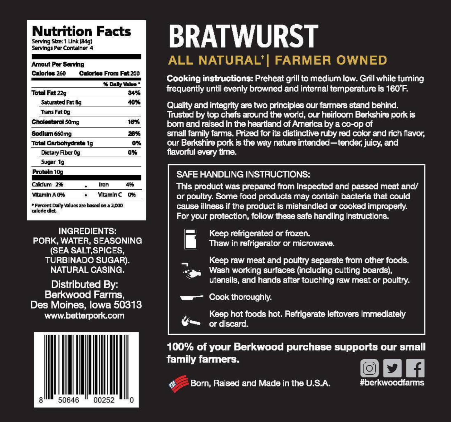 Original Brat (8 Brats)