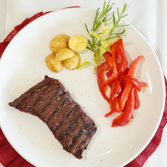 Grass-fed Beef Flank Steak Bavette (4 steaks)